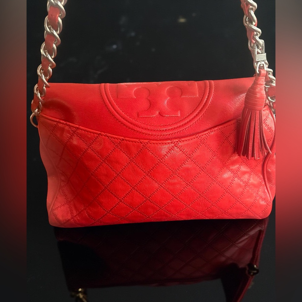 Tory Burch leather handbag like new - Picture 7 of 13